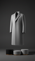 Silver Mist Tailored Overcoat